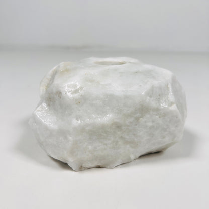 Organic Stone Candle Stand - Gray