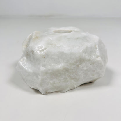 Organic Stone Candle Stand - Gray