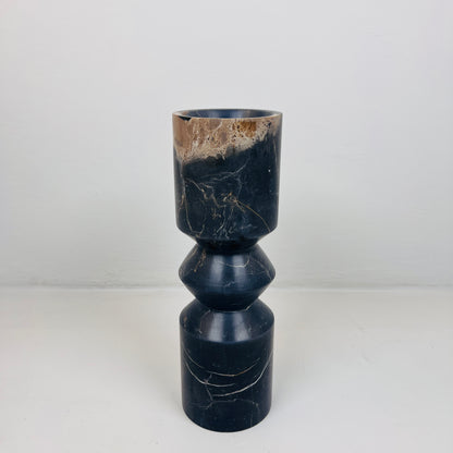 Bulged Disc Candle Stand - Black