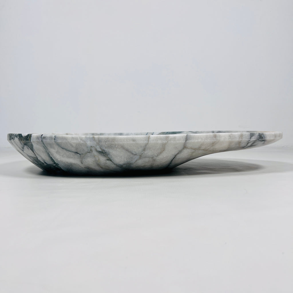 Atoll Grey-Streaked Marble Sink