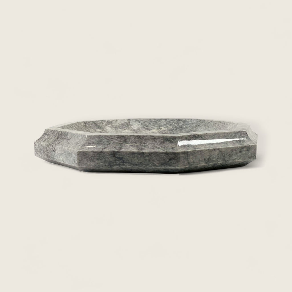 Dark Grey Octagon Marble Sink