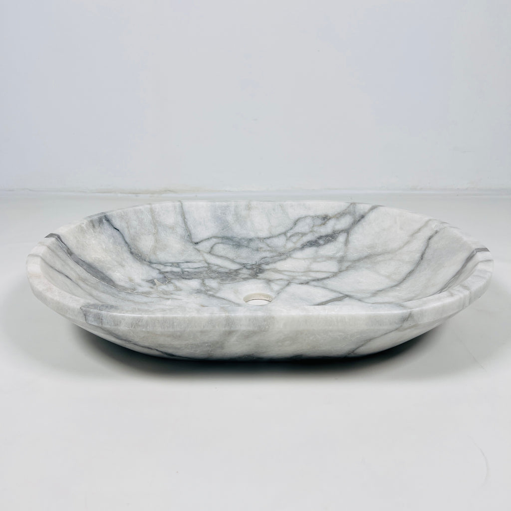 Oval Grey Marble Sink