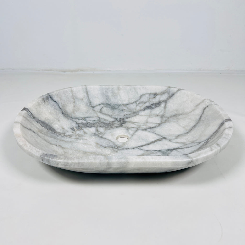 Oval Grey Marble Sink