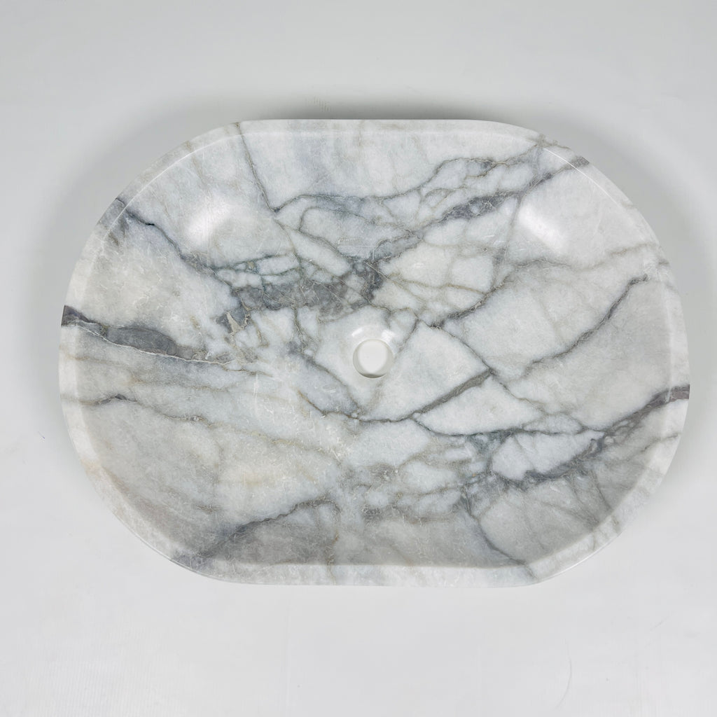 Oval Grey Marble Sink