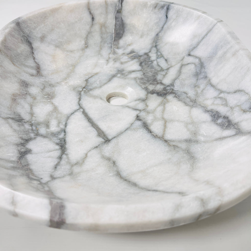 Oval Grey Marble Sink