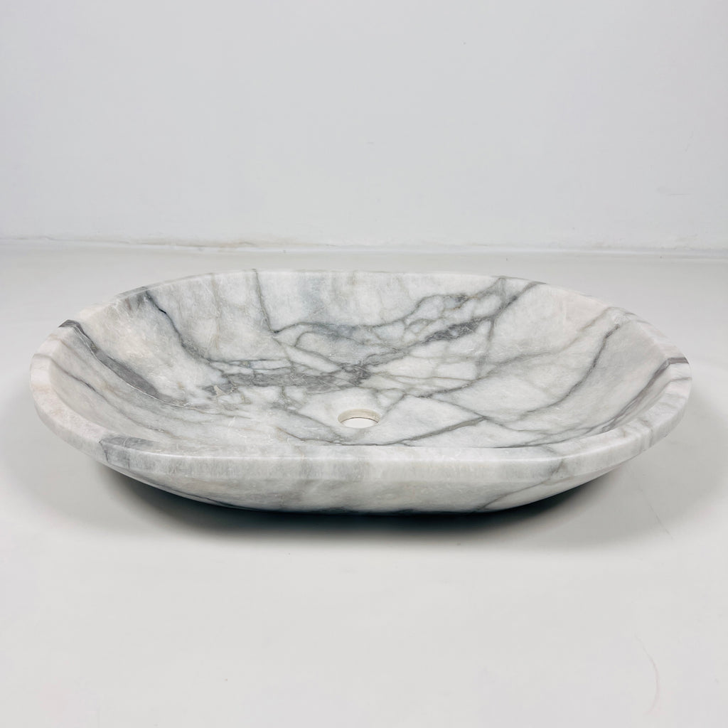 Oval Grey Marble Sink