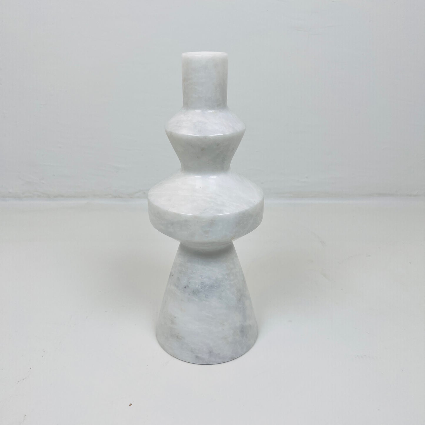 Bulged Ring Candle Stand - Gray