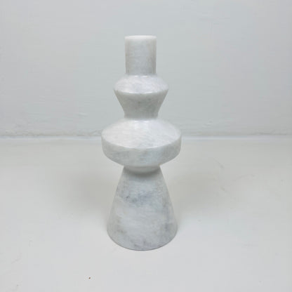 Bulged Ring Candle Stand - Gray