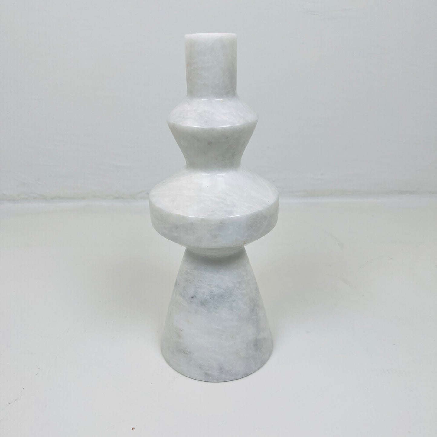 Bulged Ring Candle Stand - Gray