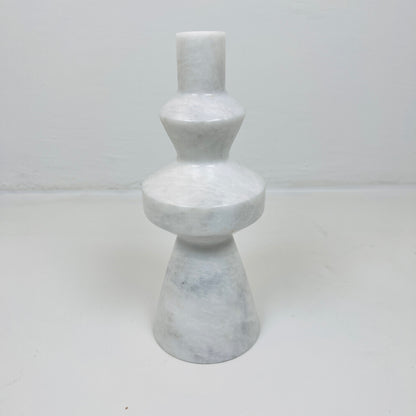 Bulged Ring Candle Stand - Gray