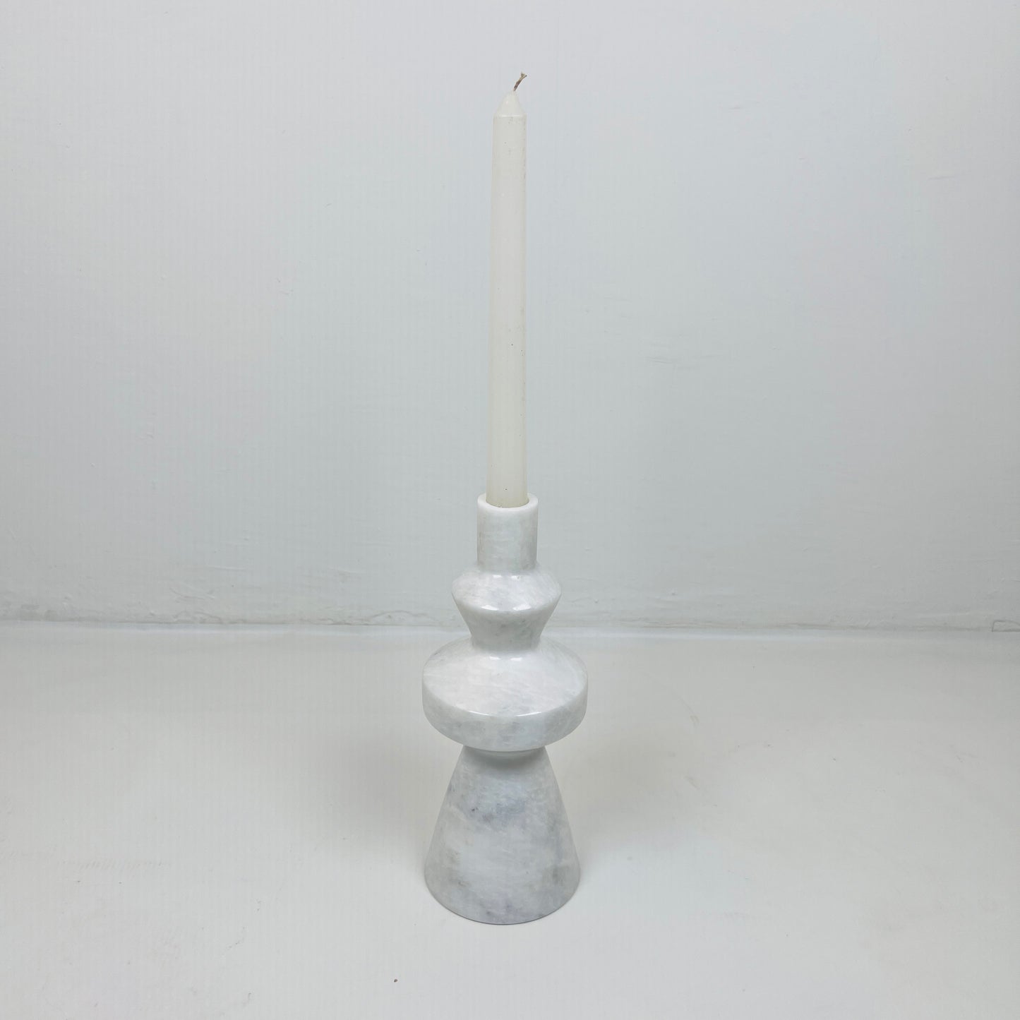 Bulged Ring Candle Stand - Gray