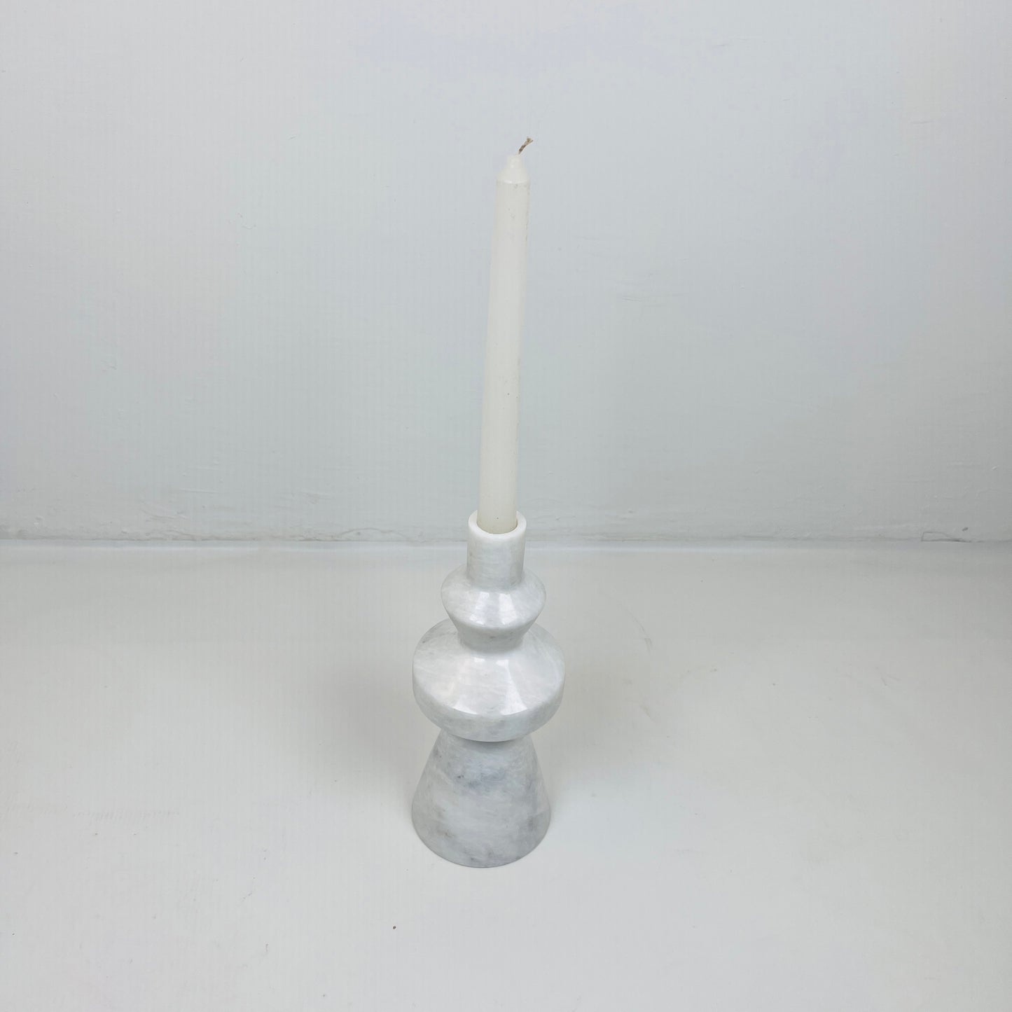 Bulged Ring Candle Stand - Gray