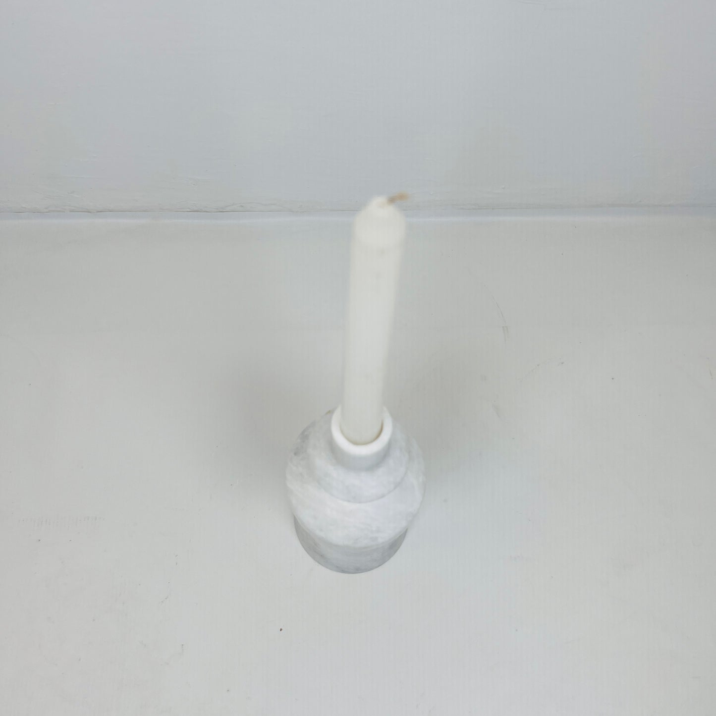 Bulged Ring Candle Stand - Gray
