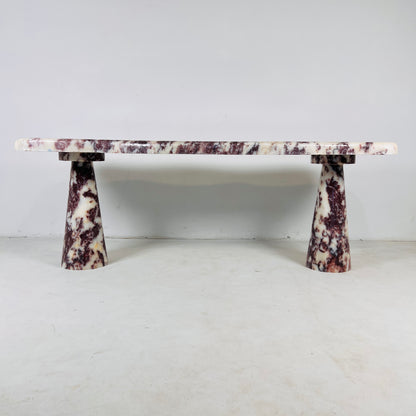 Ruby Stone Bench - Red & White