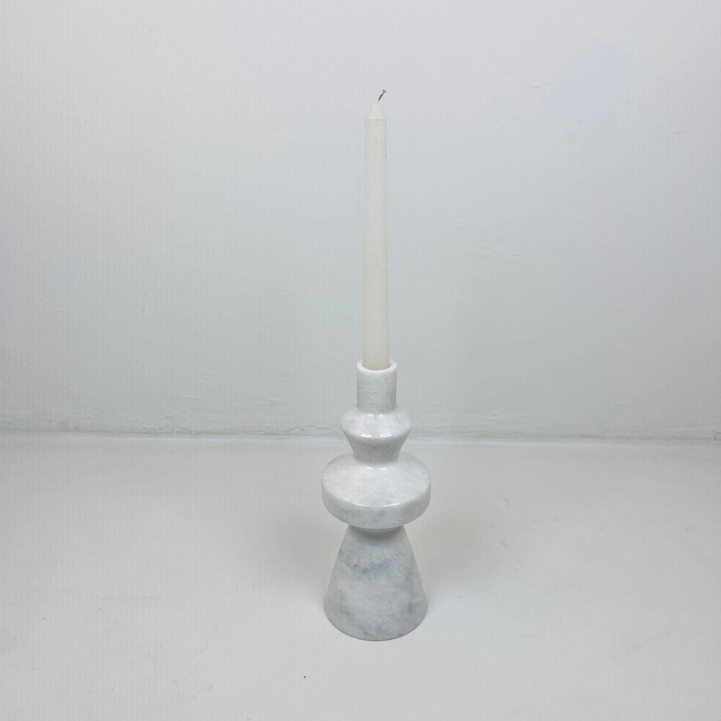 Bulged Ring Candle Stand - Gray