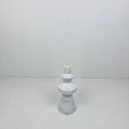 Bulged Ring Candle Stand - Gray