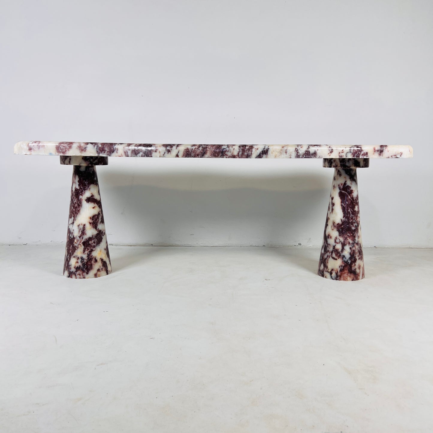 Ruby Stone Bench - Red & White
