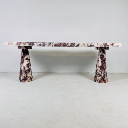 Ruby Stone Bench - Red & White