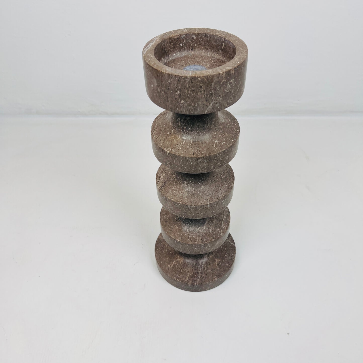 Accordian Candle Stand - Brown