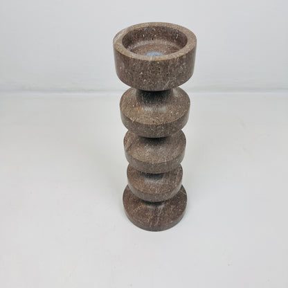 Accordian Candle Stand - Brown