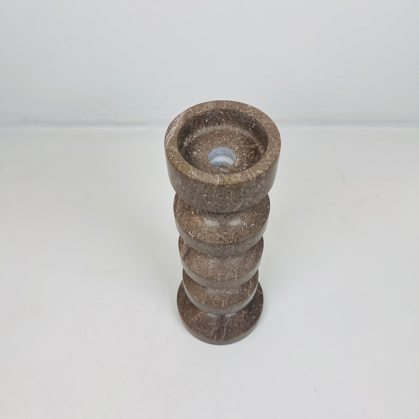 Accordian Candle Stand - Brown