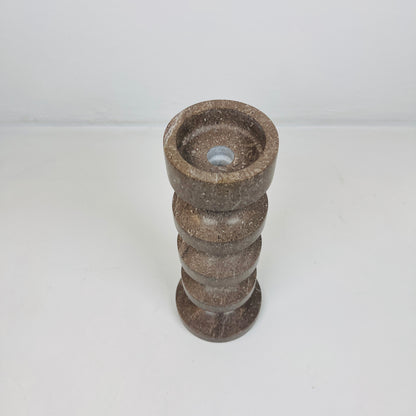 Accordian Candle Stand - Brown
