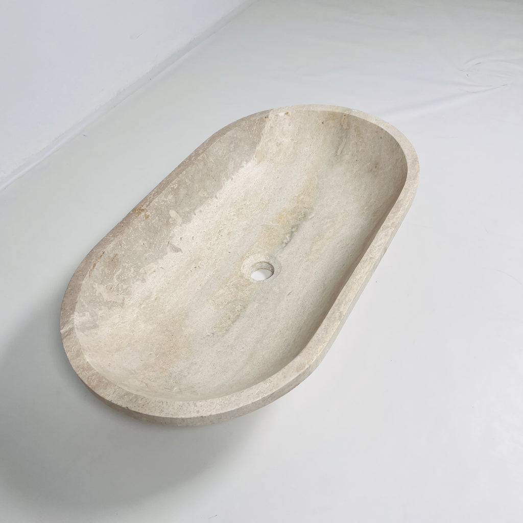 Light Beige Travertine Sink