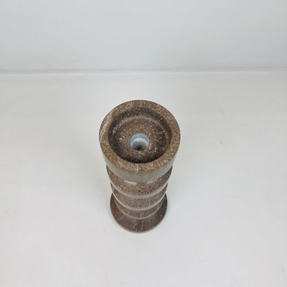 Accordian Candle Stand - Brown