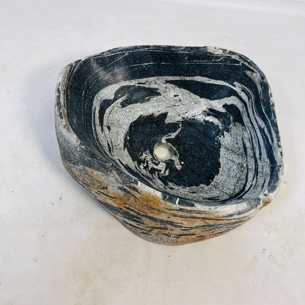 Ocean Gold Riverstone Sink