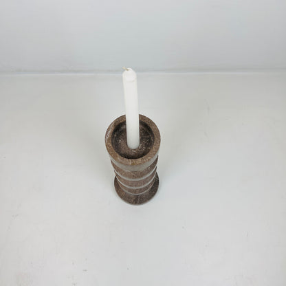 Accordian Candle Stand - Brown
