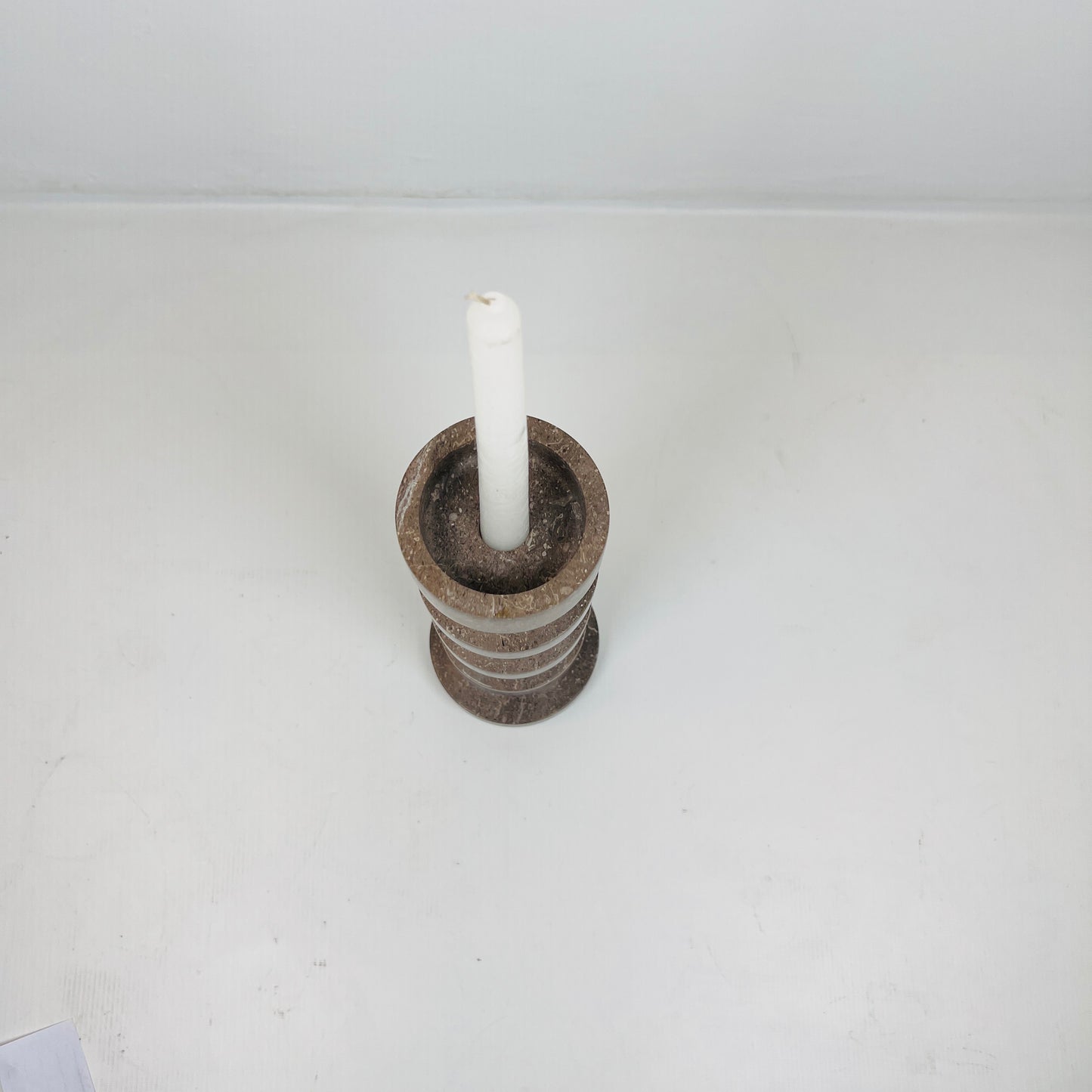Accordian Candle Stand - Brown