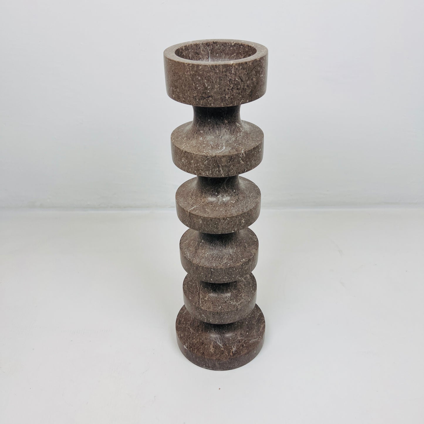 Accordian Candle Stand - Brown