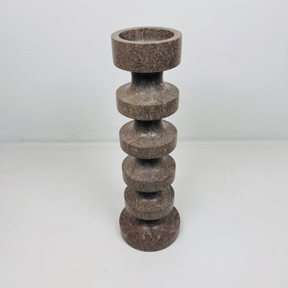 Accordian Candle Stand - Brown