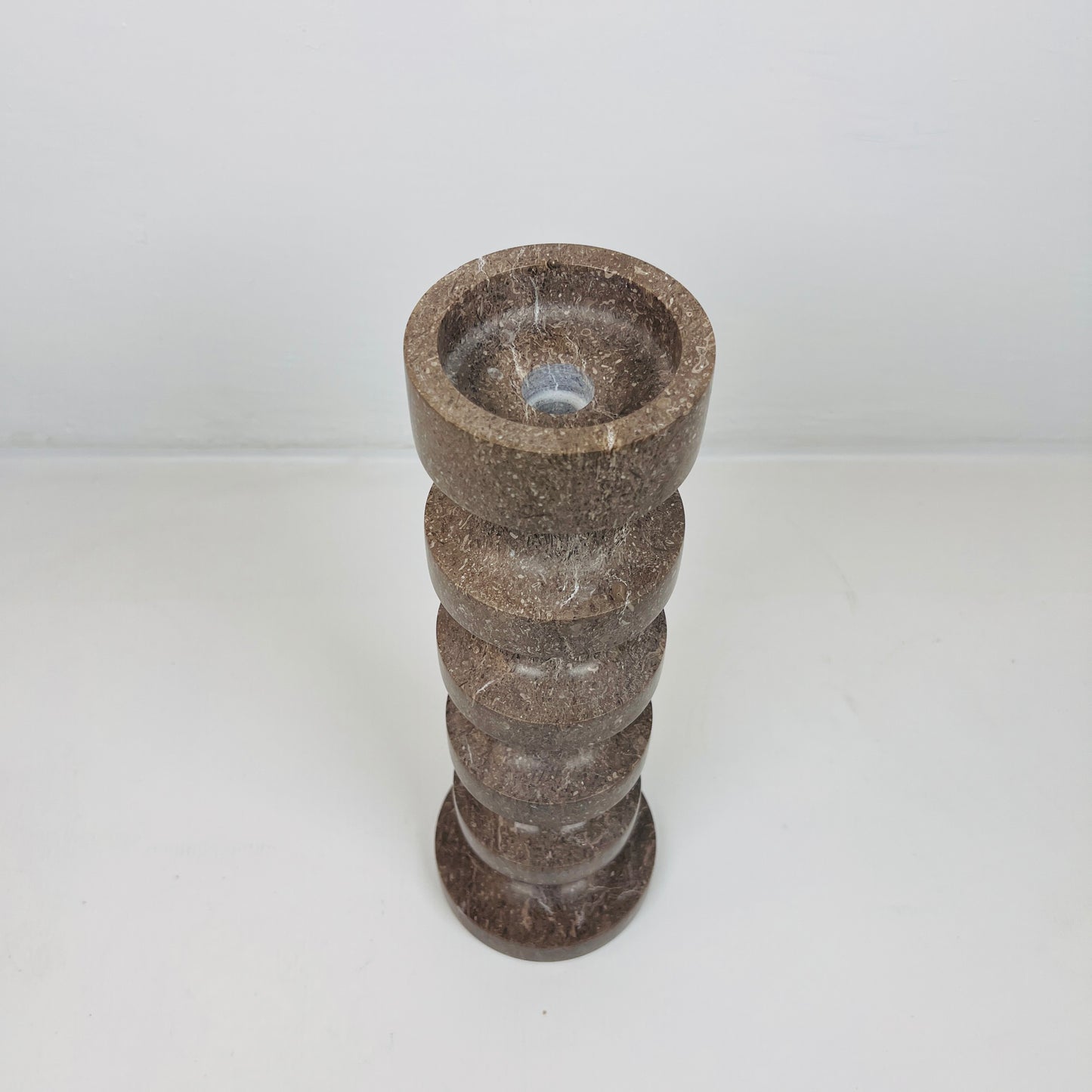 Accordian Candle Stand - Brown