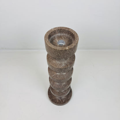 Accordian Candle Stand - Brown