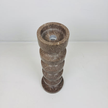 Accordian Candle Stand - Brown