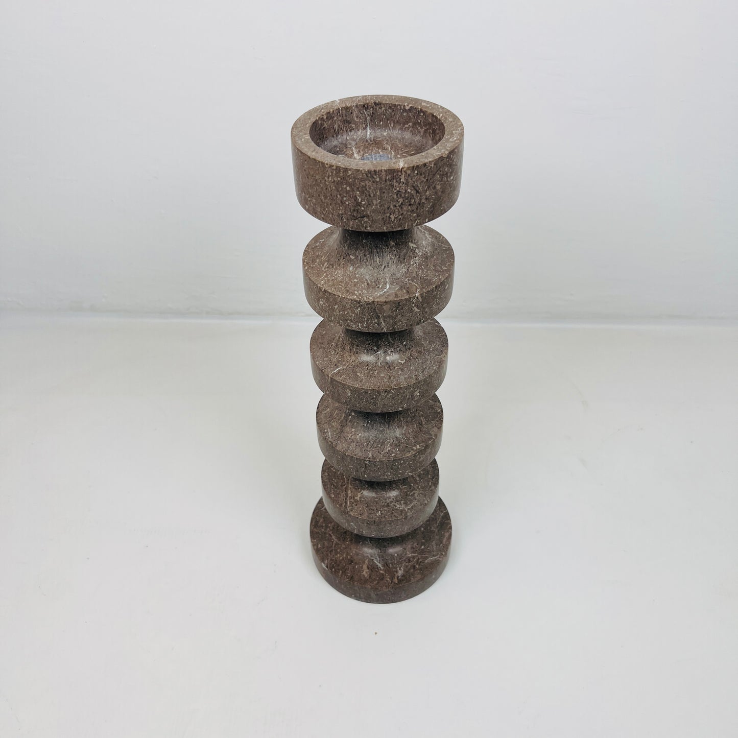 Accordian Candle Stand - Brown