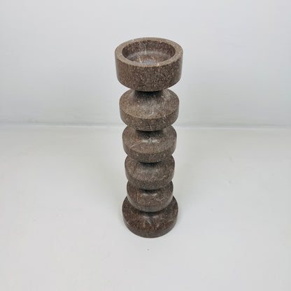 Accordian Candle Stand - Brown