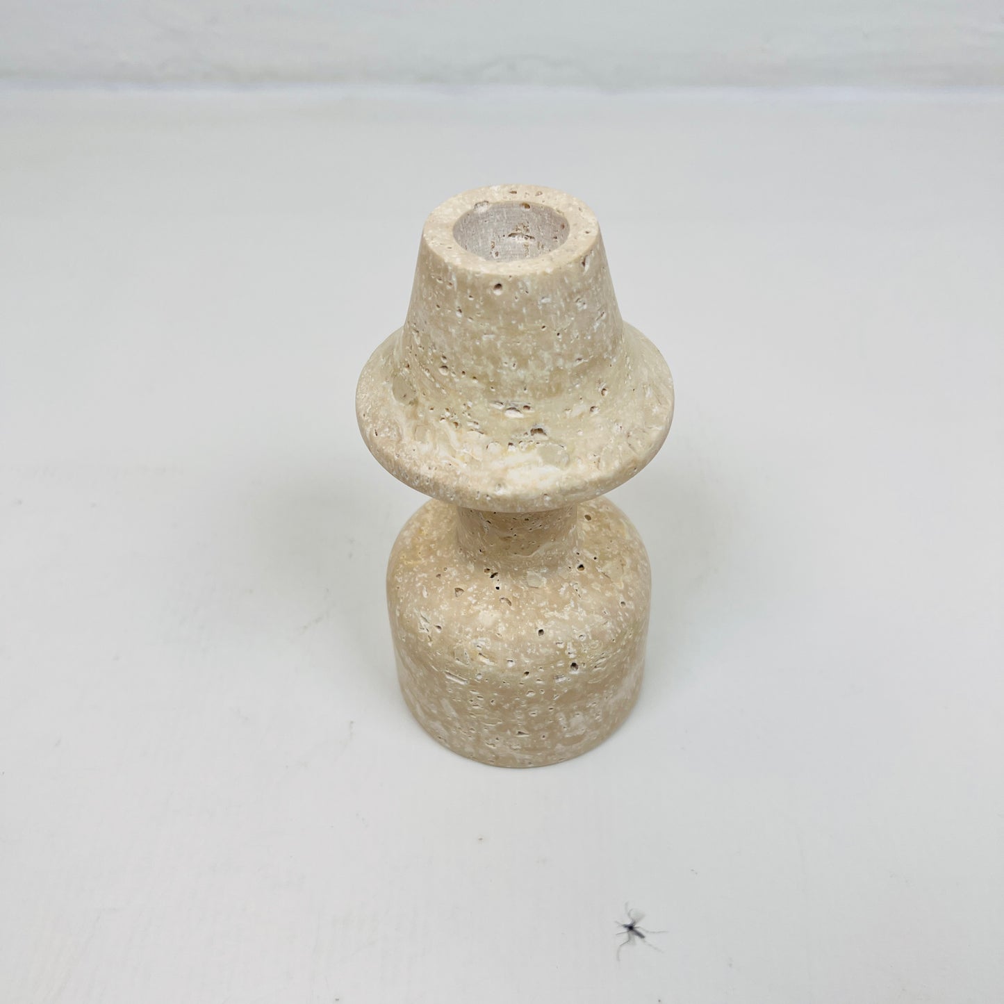Mushroom Candle Stand - Travertine