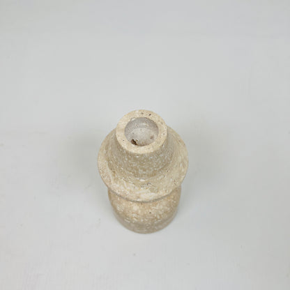 Mushroom Candle Stand - Travertine