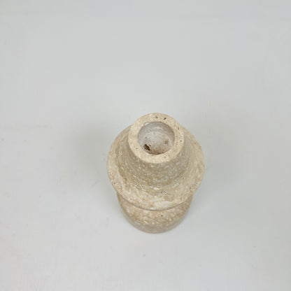 Mushroom Candle Stand - Travertine