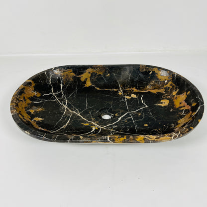 Oblong Sink - Black & Gold