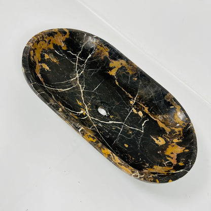 Oblong Sink - Black & Gold