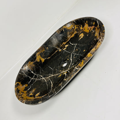 Oblong Sink - Black & Gold