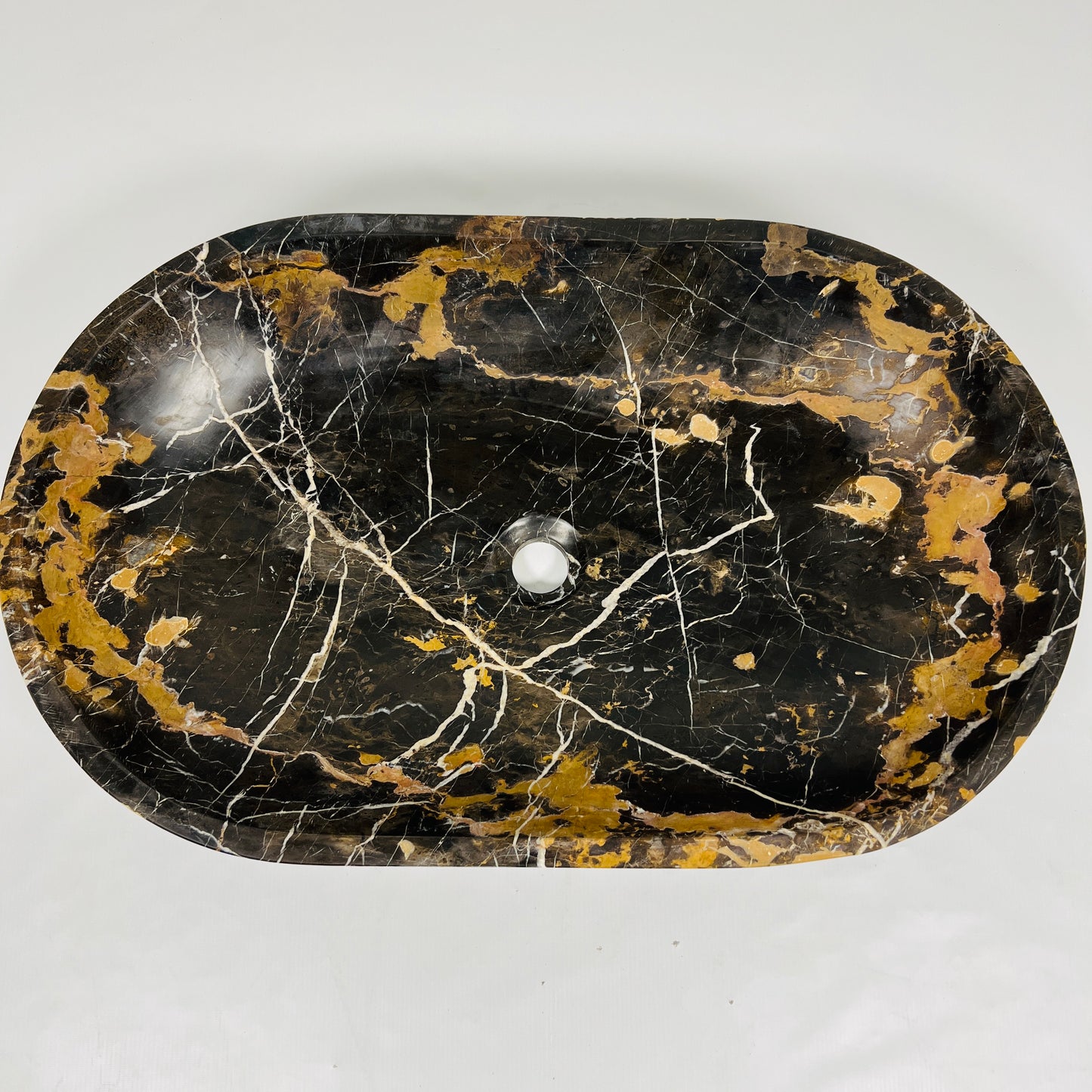 Oblong Sink - Black & Gold