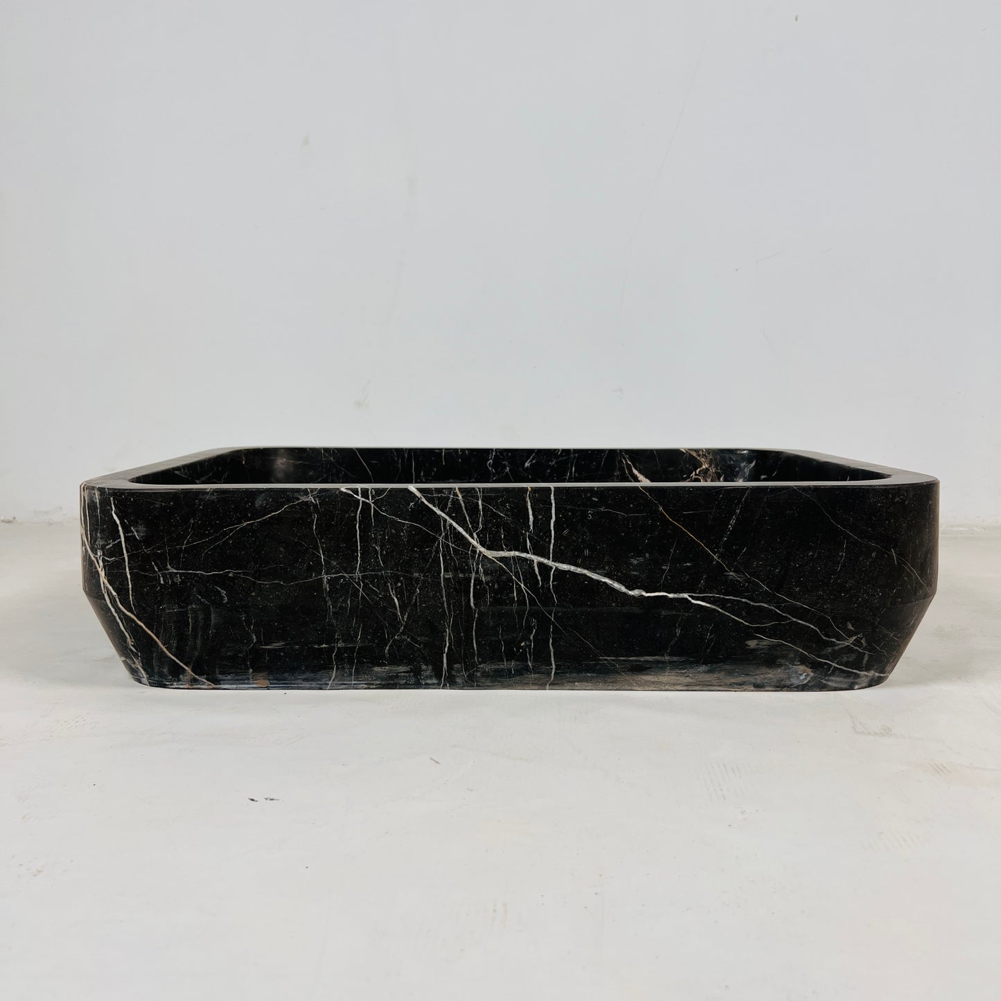Rectangular Noir Stone Basin