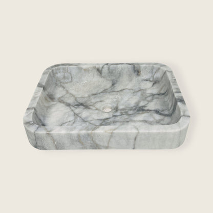Rounded Rectangle Sink - Gray Commando