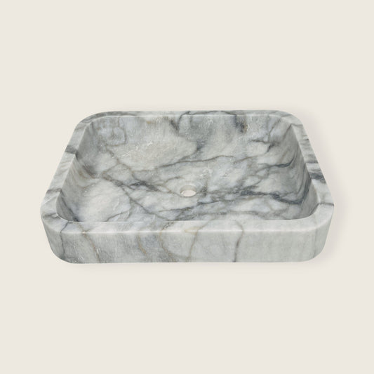 Rounded Rectangle Sink - Gray Commando