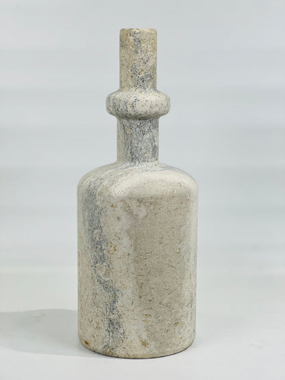 Collared Ornament Bottle - Travertine