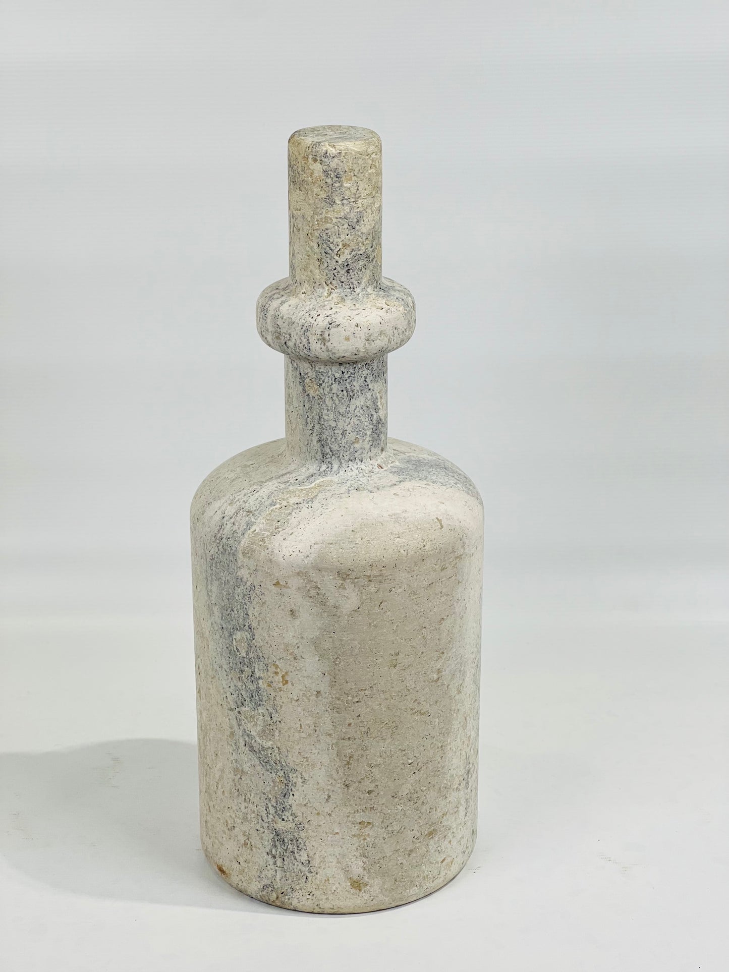 Collared Ornament Bottle - Travertine